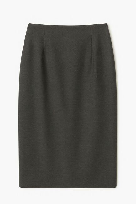 Юбка с разрезом спереди графит с добавлением шерсти SK4-1006 от byME 