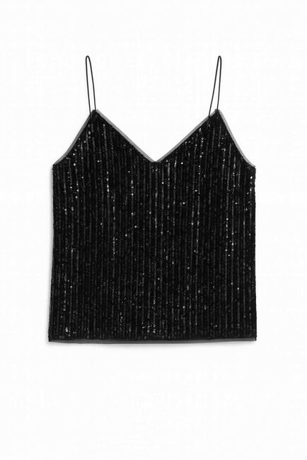 Топ черный с пайетками-5232 от  