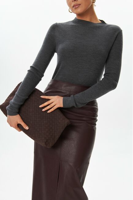 Лонгслив серый из шерсти мериноса-02B20112 от byME 