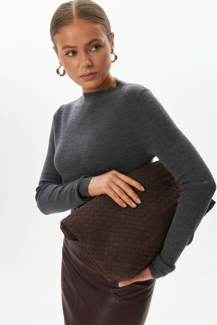 Лонгслив серый из шерсти мериноса-02B20112 от byME 