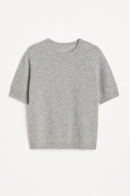 Джемпер из кашемира и шёлка с коротким рукавом 2325-gray от byME 