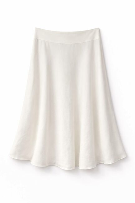 Юбка из хлопка и района белая  Y265810 от  