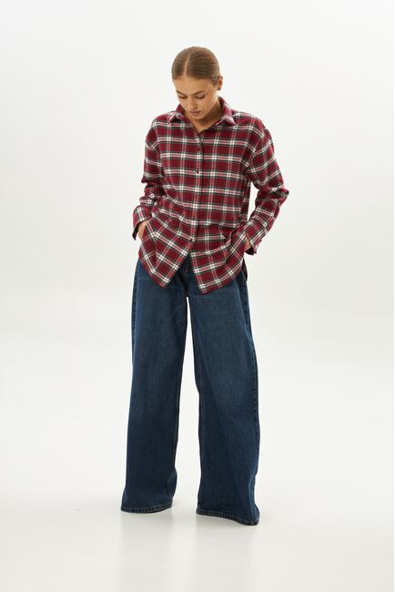 Женская рубашка в клетку фланелевая 9067 от byME 