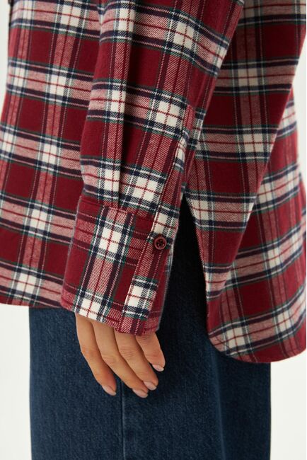 Женская рубашка в клетку фланелевая 9067 от byME 