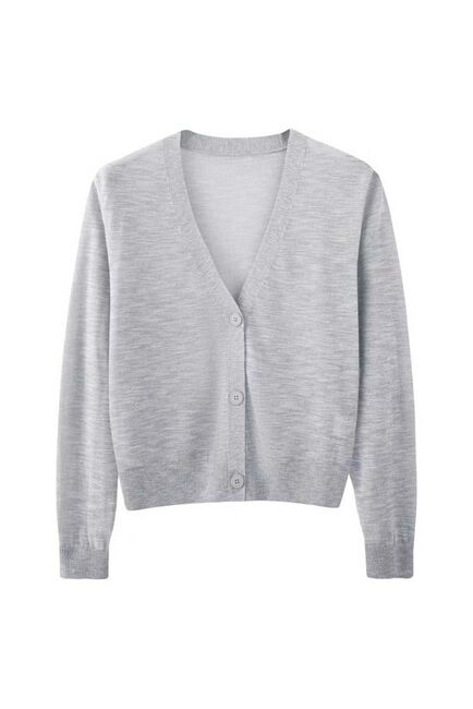 Кардиган серый из вискозы и льна-ZM01-gray от byME 