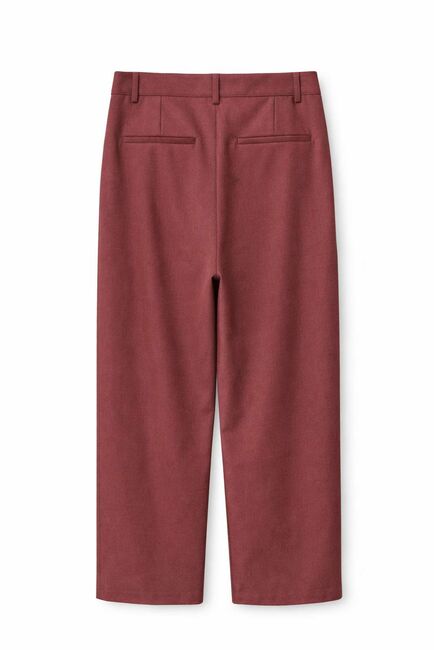 Женские брюки из шерсти бордовые-135049 от LW 