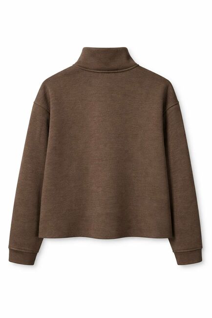 Женская толстовка на замке коричневая-505003 от LW 