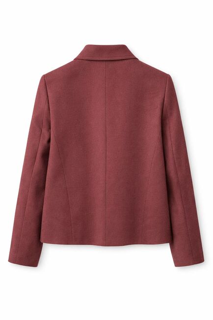 Женский жакет двубортный бордовый-125049 от LW 