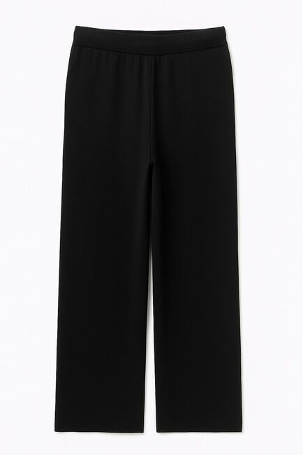 Брюки черные из хлопка и акрила-MQ061 от byME 