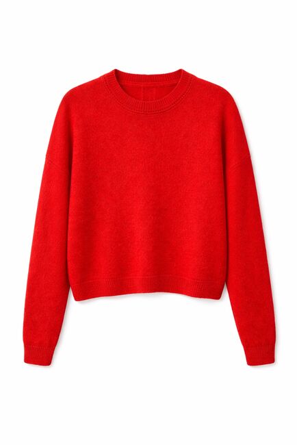 Джемпер из кашемира и шёлка в красном цвете от  