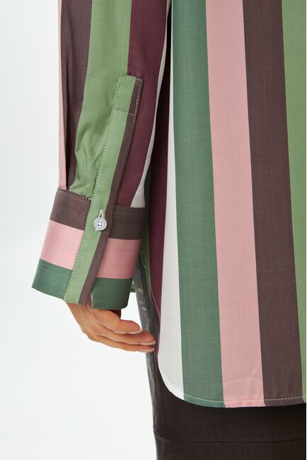 Женская рубашка в полоску из лиоцелла 9048 от byME 