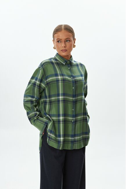 Женская рубашка под пуговицы -9049 от byME 