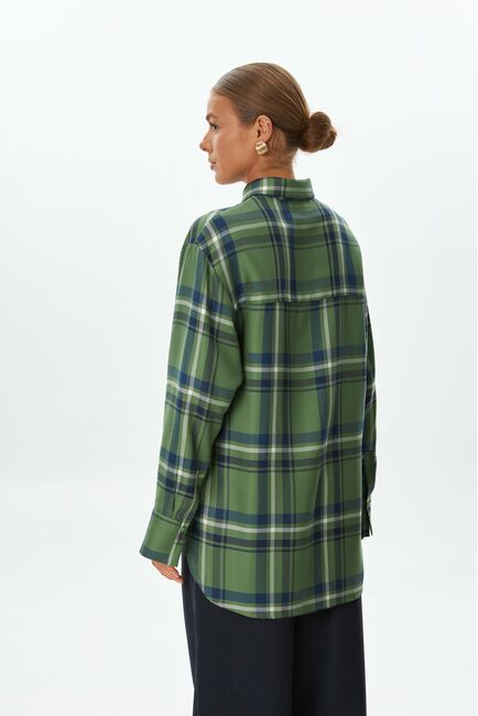 Женская рубашка под пуговицы -9049 от byME 