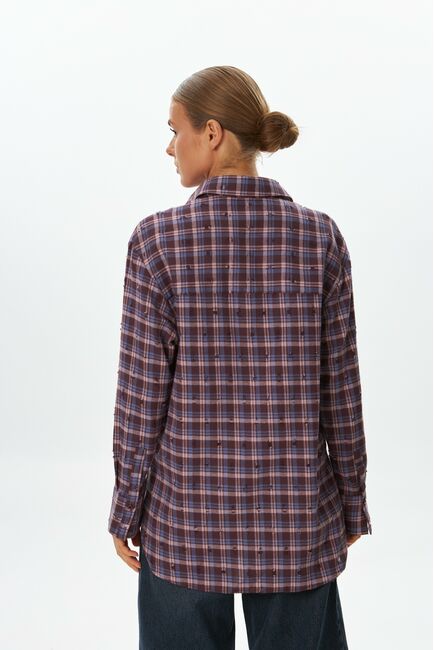 Женская рубашка фланелевая из хлопка-9050 от  