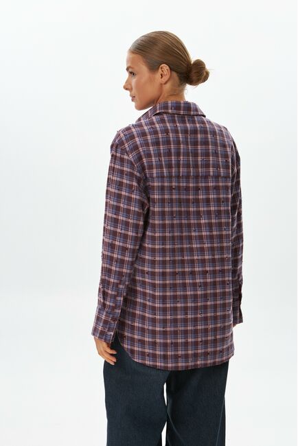 Женская рубашка фланелевая из хлопка-9050 от  