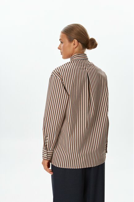 Рубашка из хлопка в полоску  9057 от byME 