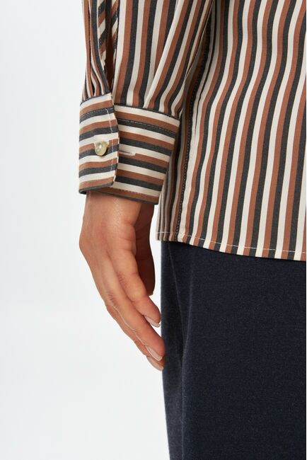 Рубашка из хлопка в полоску  9057 от byME 