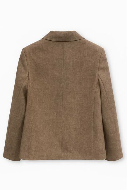 Жакет двубортный коричневый-MS5133 от  