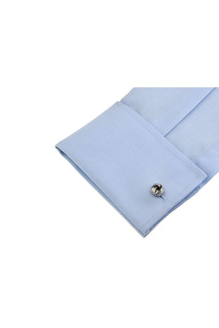 Запонки серебристые узелки-156516 от  