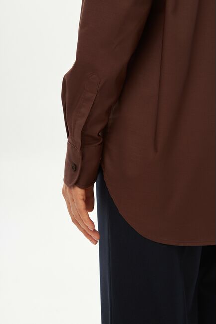 Женская рубашка коричневая -9037 от byME 