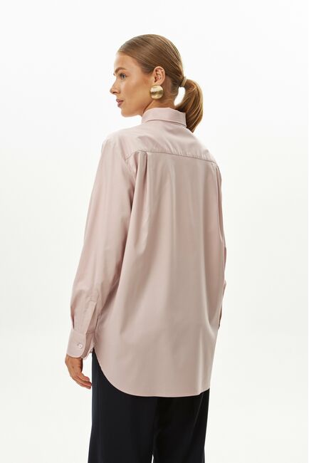 Женская рубашка в пудровом цвете-9038 от byME 