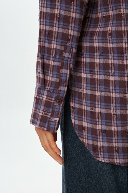 Женская рубашка фланелевая из хлопка-9050 от byME 