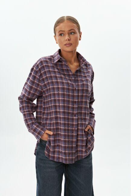 Женская рубашка фланелевая из хлопка-9050 от byME 