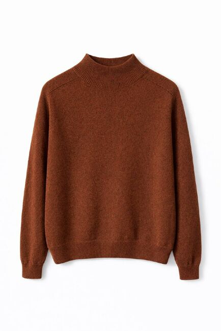 Джемпер из кашемира темно-коричневый-S83008 от byME 