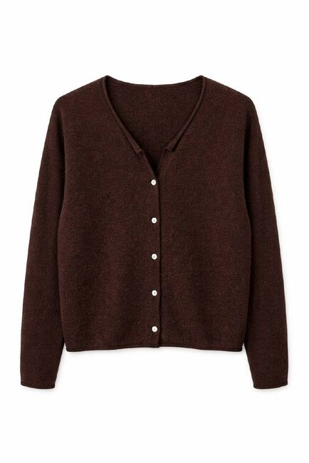 Кардиган из кашемира темно-коричневый-82023 от byME 