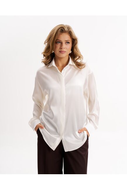 Женская рубашка из шелка-9014 от byME 