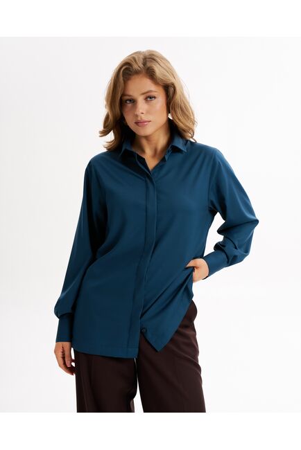 Женская рубашка из шелка-9014 от byME 