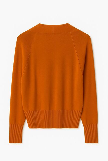 Кардиган терракотовый из шерсти мериноса-02А20491 от ByME 