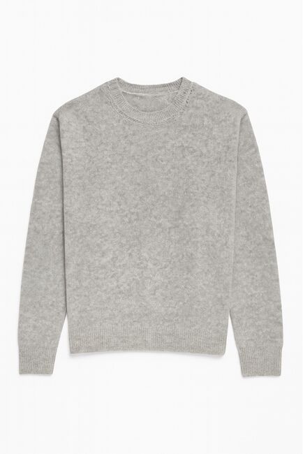 Джемпер из кашемира и шёлка в сером цвете-8299-gray от byME 