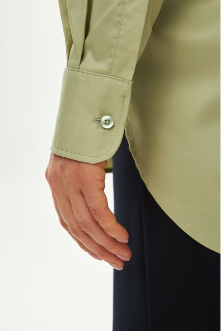 Женская рубашка зеленая-9039 от ByME 