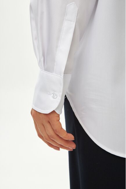 Женская рубашка белая из бамбука-9041 от byME 