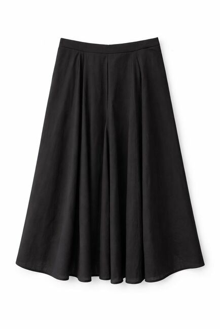 Юбка чёрная из хлопка Y265806 от  