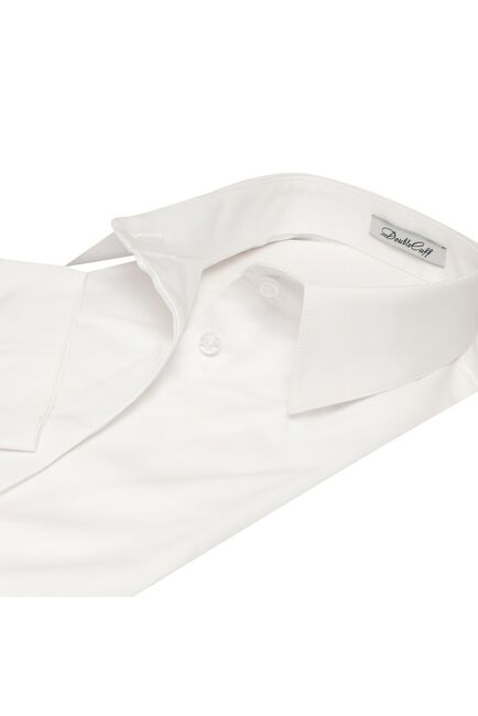 Женская рубашка белая рукав три четверти - 7549 от DoubleCuff 