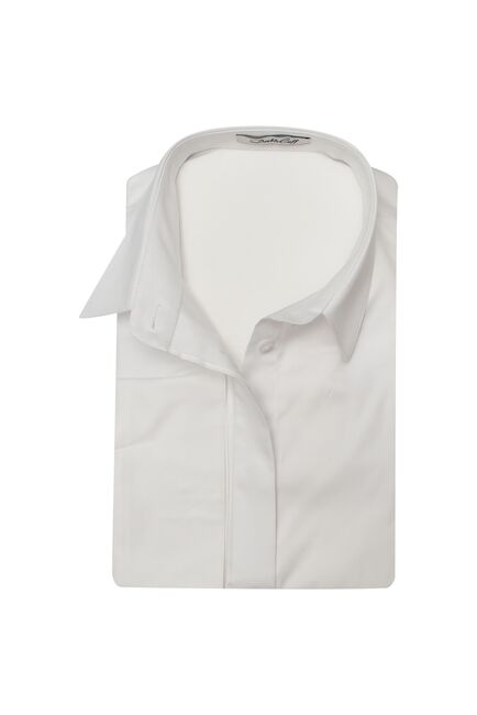 Женская рубашка белая рукав три четверти - 7549 от DoubleCuff 