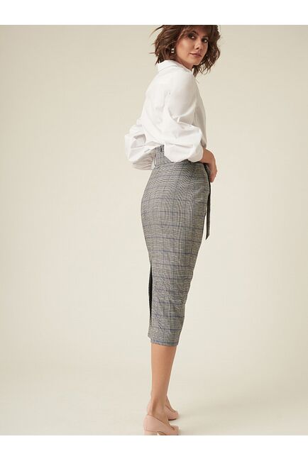 Юбка женская серая в клетку от byME 