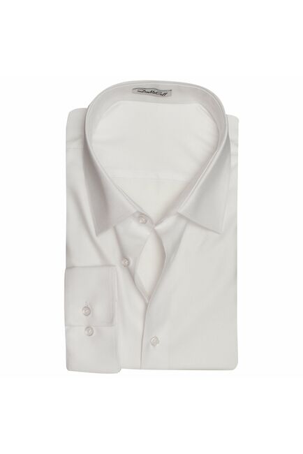 Мужская рубашка под пуговицы белая - 7490 от DoubleCuff 