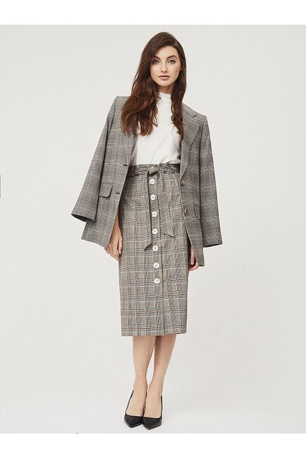 Юбка в клетку с поясом от ByME 