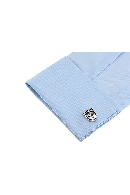 Запонки трансформер с черной эмалью - 170013 от  