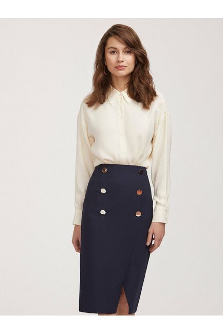 Эластичная юбка с пуговицами от byME 