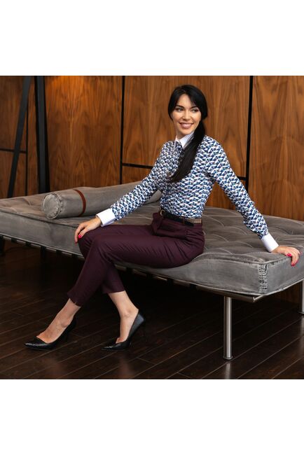 Под пуговицы с супатной застежкой белый воротник и манжеты  -7660 от DoubleCuff 