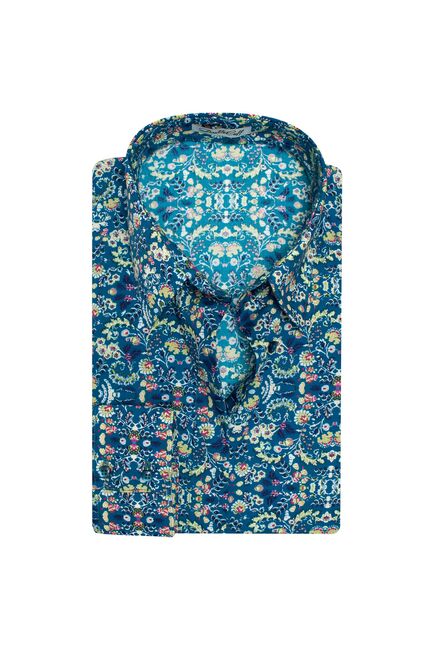 Женская рубашка манжет под пуговицы полуприталенного силуэта-7659 от DoubleCuff 