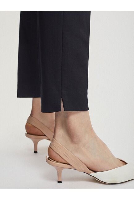 Брюки из хлопка черные от  