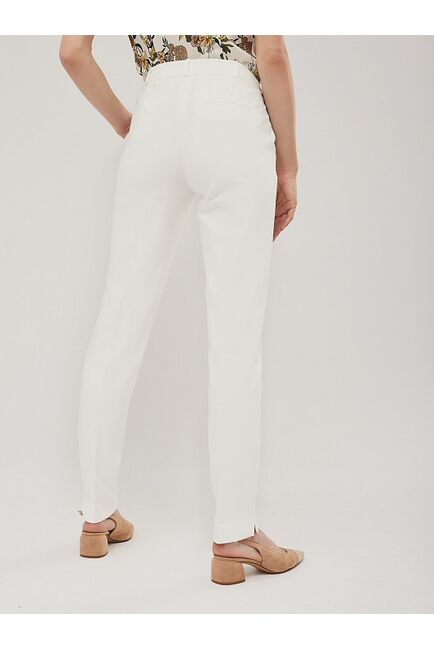 Брюки из хлопка экрю от  