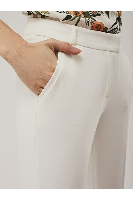 Брюки из хлопка экрю от  