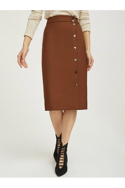 Юбка с шерстью коричневая от byME 