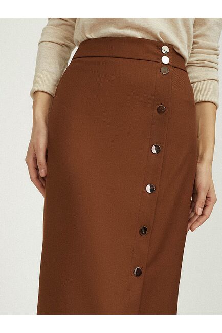 Юбка с шерстью коричневая от byME 